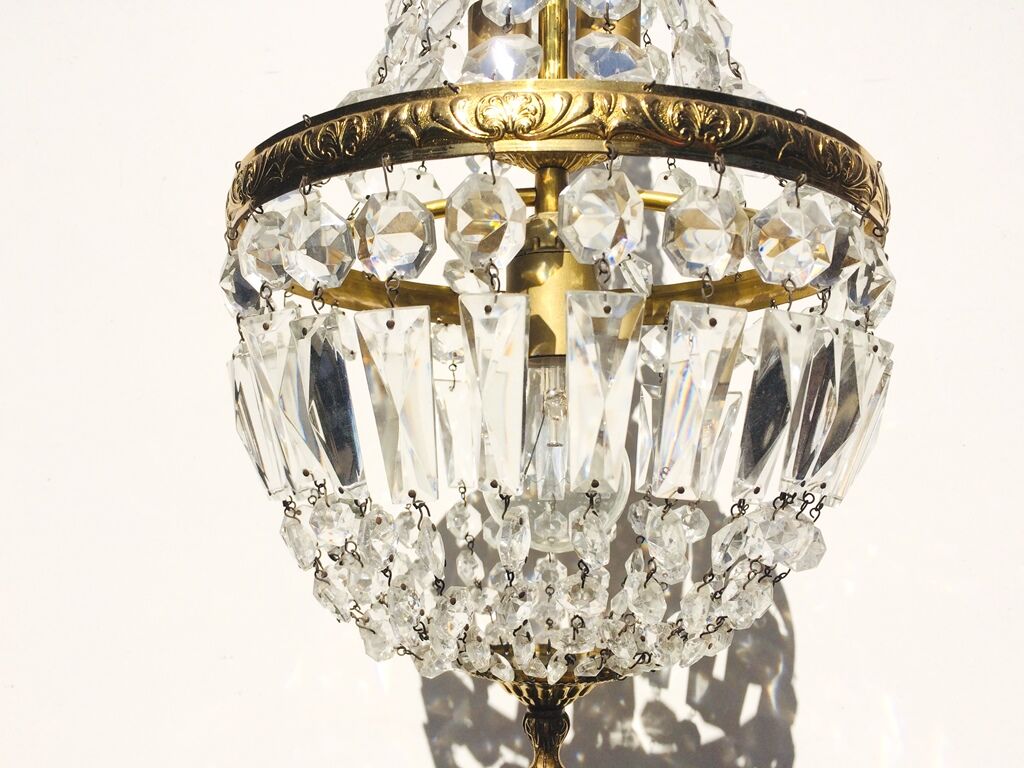 Grapevine balloon chandelier " hollywood regency " 50