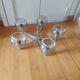 Pendant light, vintage chandelier from the 70s, Delmas