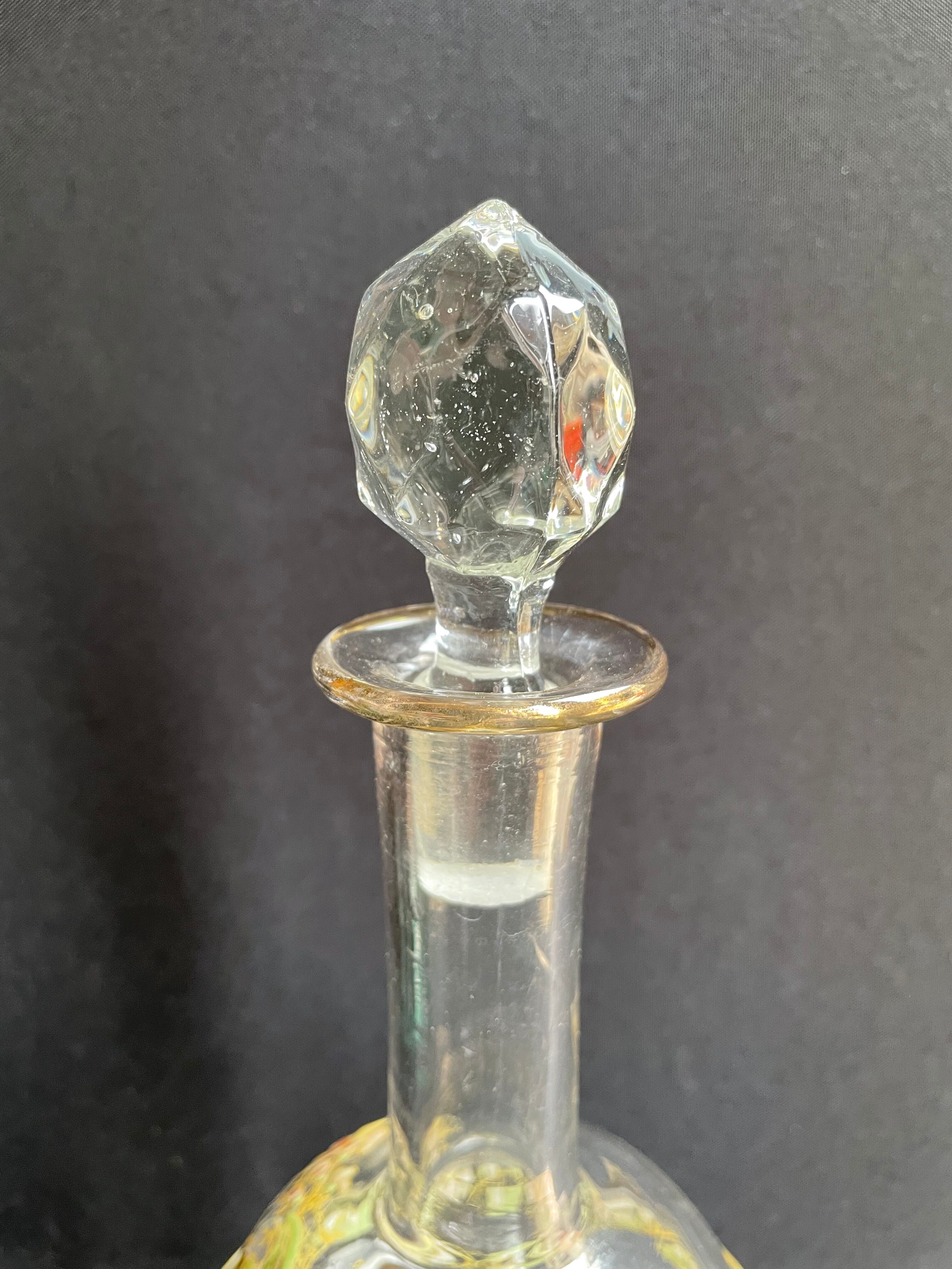 Enamelled decanter François Théodore Legras