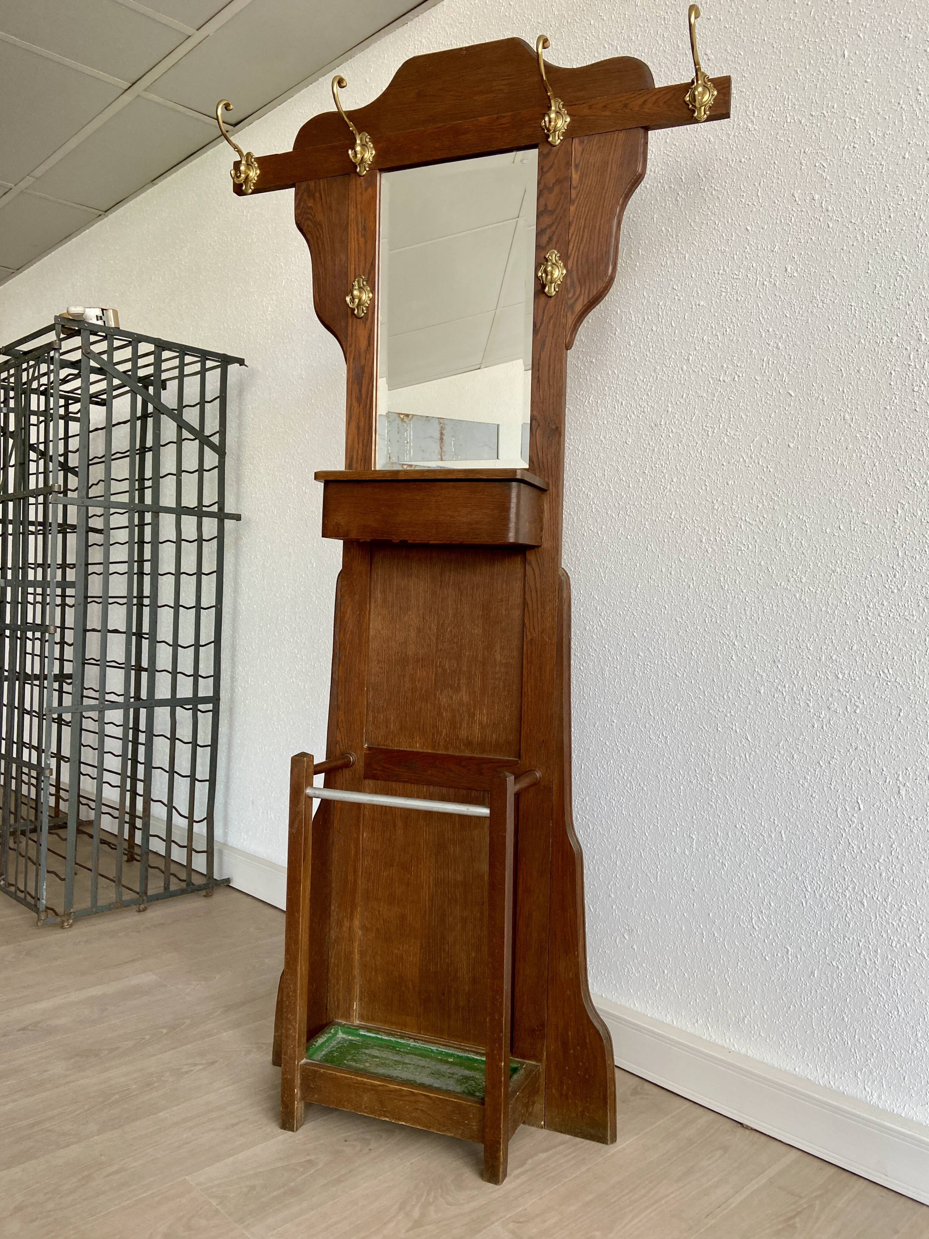 Old art deco coat rack 1940-50