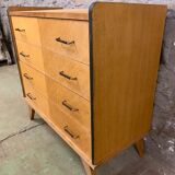 Commode vintage pied compas 1960