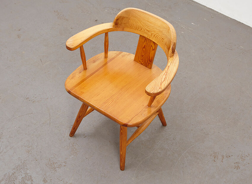 Set of 6 Scandinavian Pine Chairs 1960s/70s