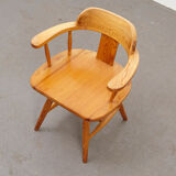 Set of 6 Scandinavian Pine Chairs 1960s/70s