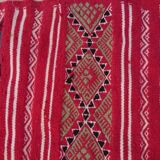 Handmade red Berber kilim rug 210x100cm