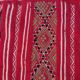Handmade red Berber kilim rug 210x100cm