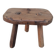 Tabouret tripode de ferme vintage en bois