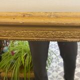 Old gilded wood mirror 115x74cm