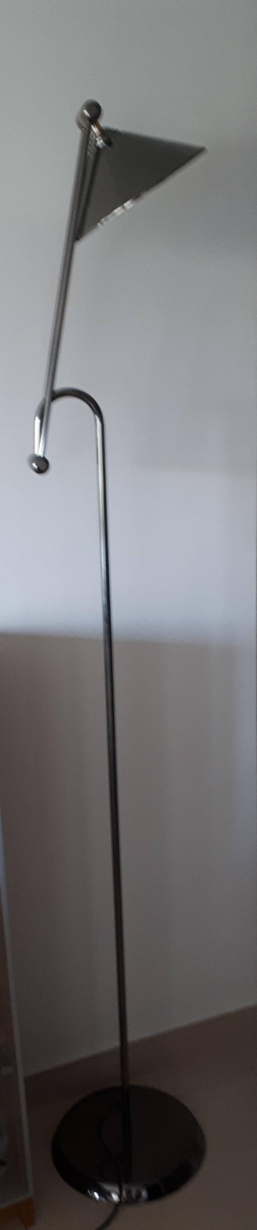 Large vintage adjustable floor lamp 1980