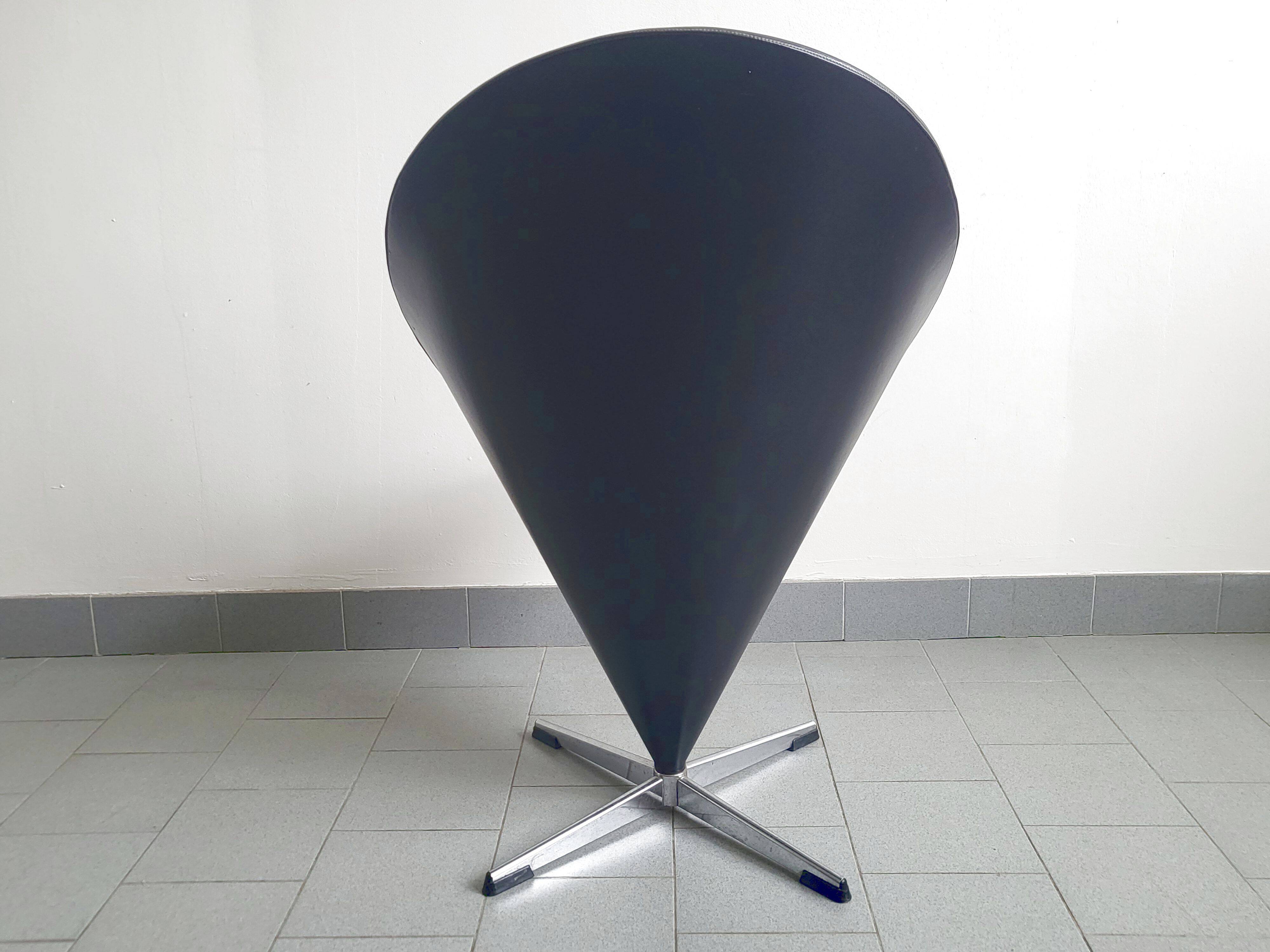 Vintage Cone chair armchair by Verner Panton 1950