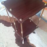Swivel side table saddle