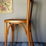 Chaise de bistrot Mahieu en bois courbé début XXème