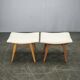 Pair of Beech Wood Stools by Závod Malacky, Czechoslovakia, 1970s