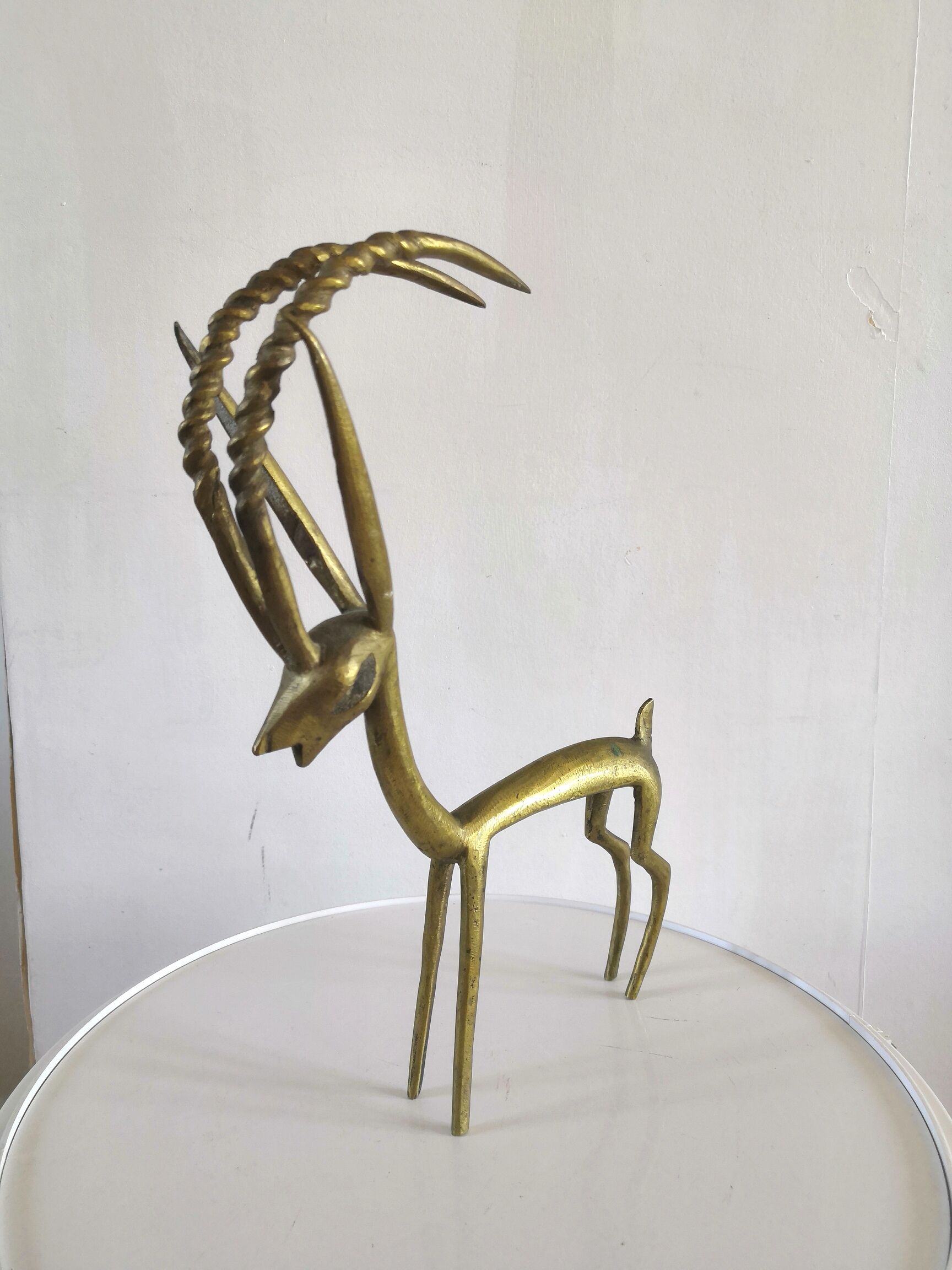 Vintage bronze antelope