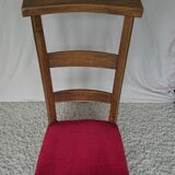 Prie dieu velours rouge