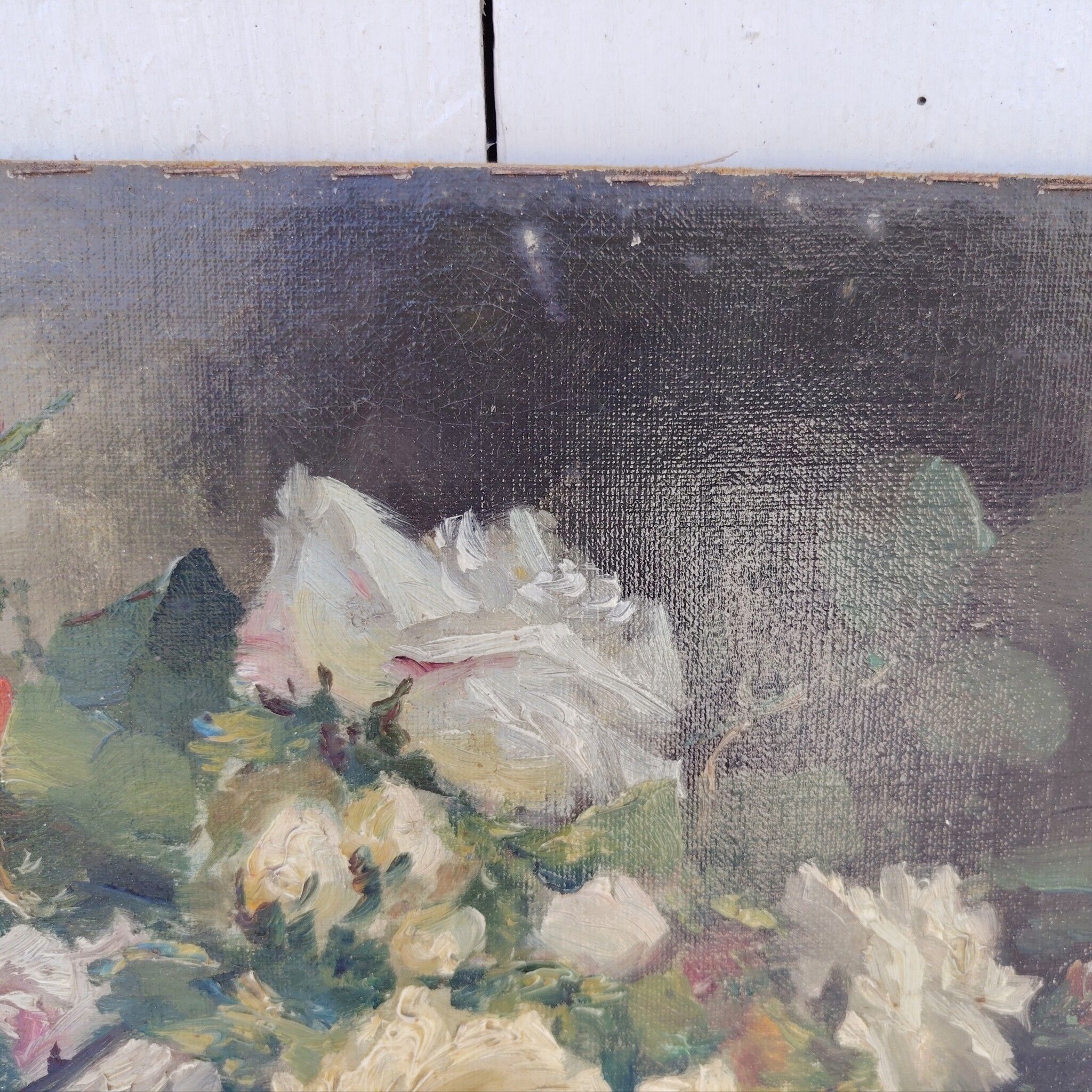 Oil on canvas, bouquet of flowers, signed Blondel.