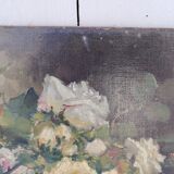 Oil on canvas, bouquet of flowers, signed Blondel.