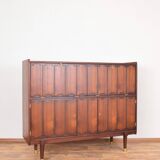 Buffet haut en teck norvégien du milieu du siècle, années 1960.