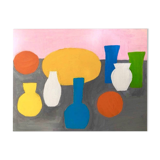 Tableau Rose à l'huile