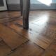 Vintage wooden and straw bar stool — Brutalist Style / Perrian