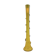 Soliflore vase in twisted yellow glass from the 60s/70s