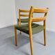 Set of 4 beech chairs designed by Niels Otto Møller, solid vintage beech