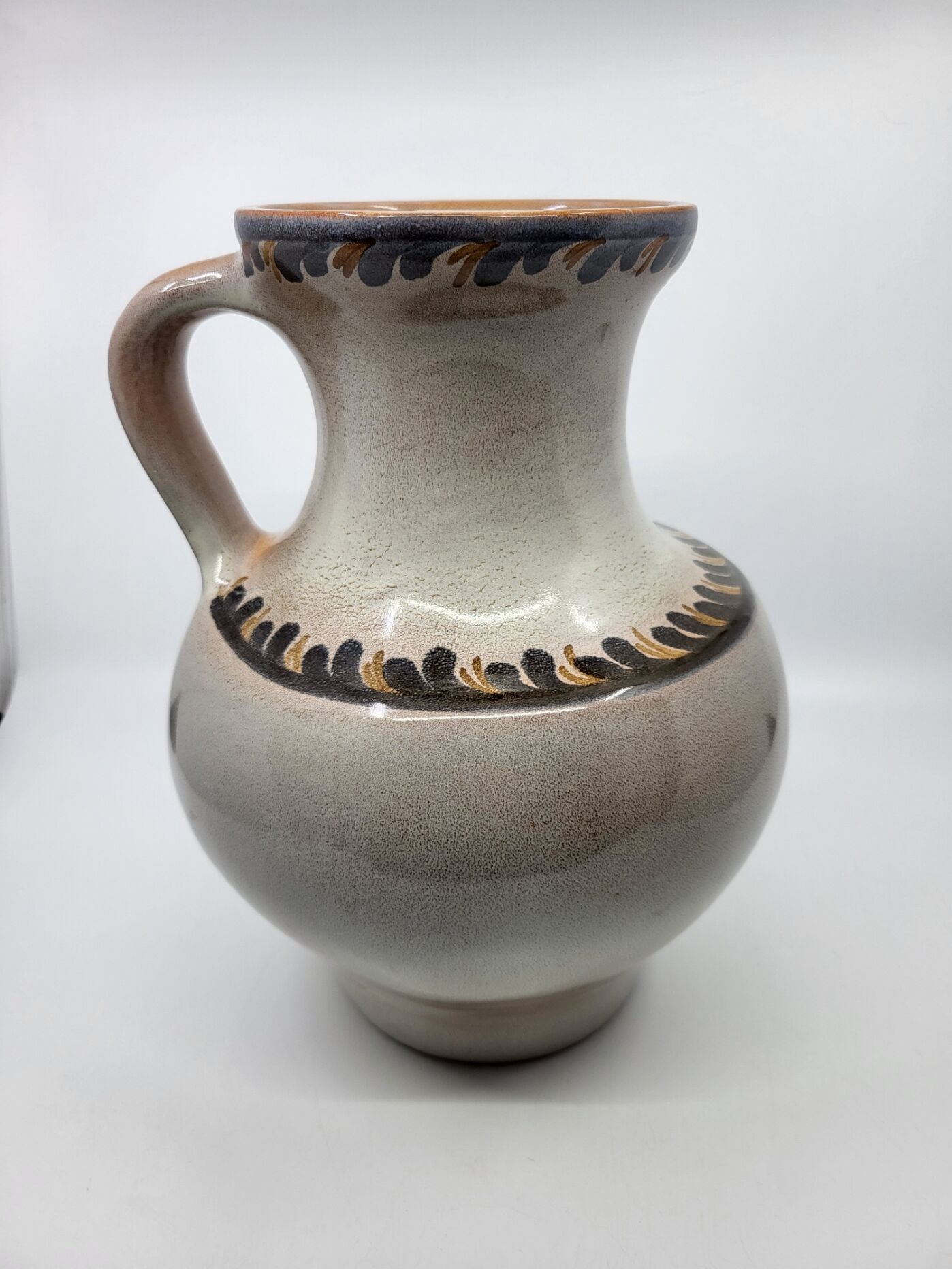 Vase, Jug Jean de Lespinasse (JdL) Hand Decorated France Vintage