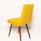 Mustard wool chair from the mid-century, Rajmund Halas, Europe, 1960s.