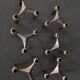 6 stackable metal candle holders by Nagel Konzept Fritz 1970