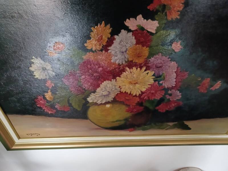 Magnificent painting - still life bouquet by Henri Jacques Delpy