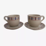 Lot de 2 tasses déjeuners basque en grès