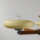 Art Deco Chandelier with 5 Arms and Round Shades from the 1930s