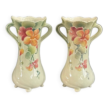 Pair of St Clément slipware vases - Ref 1115