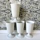 4 Limoges porcelain Mazagran cups