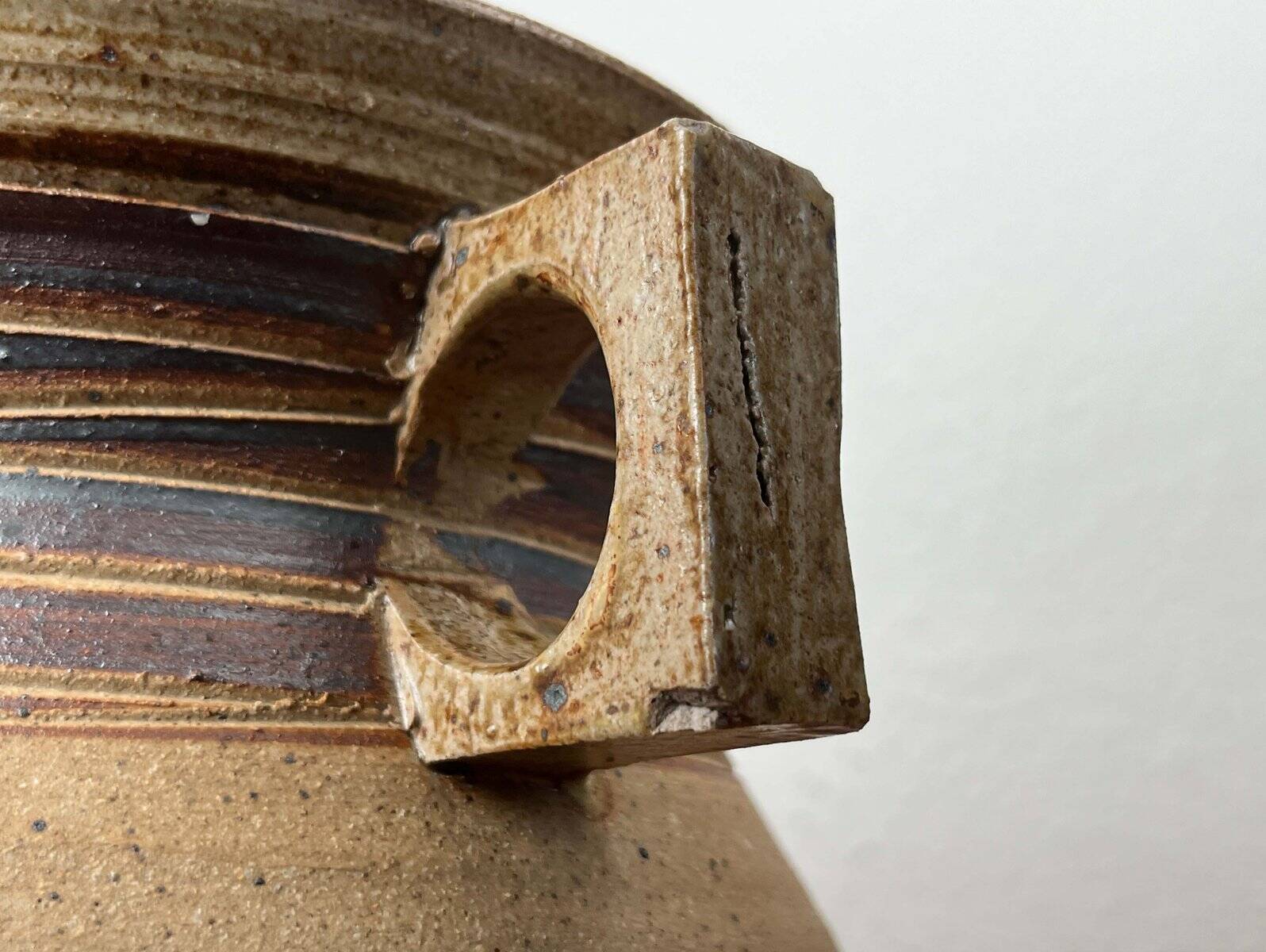 Mid-Century Modern Danish Studio Pottery Bowl by Tue Poulsen for Tue Keramik, 1960s