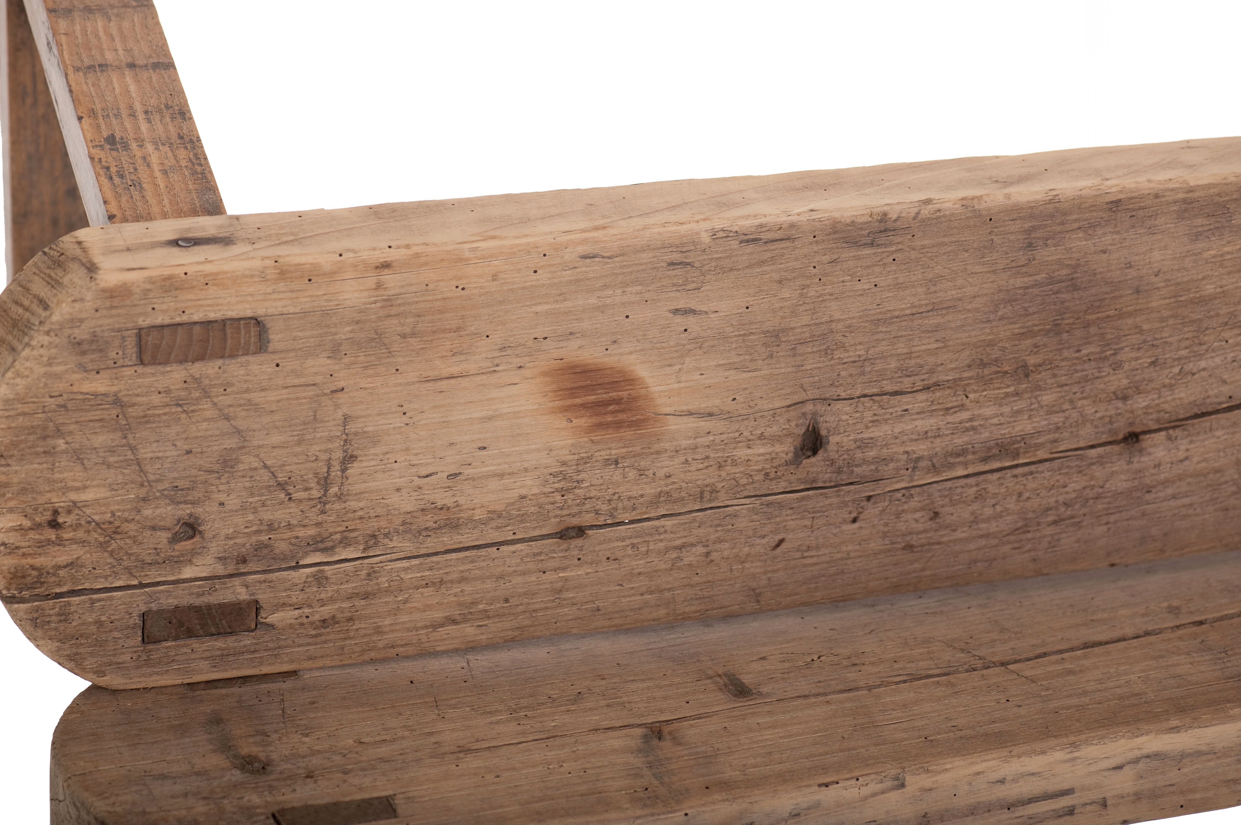 Pair of old benches for farm table