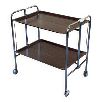 60s 70s serving trolley dinette side table space age brown design