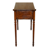 Restored console in Burr Oak & Satin Wood, circa 1920.