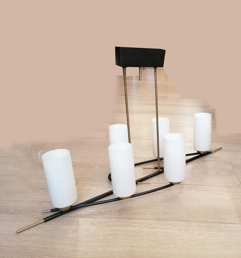 6-light chandelier, Arlus House, 1950