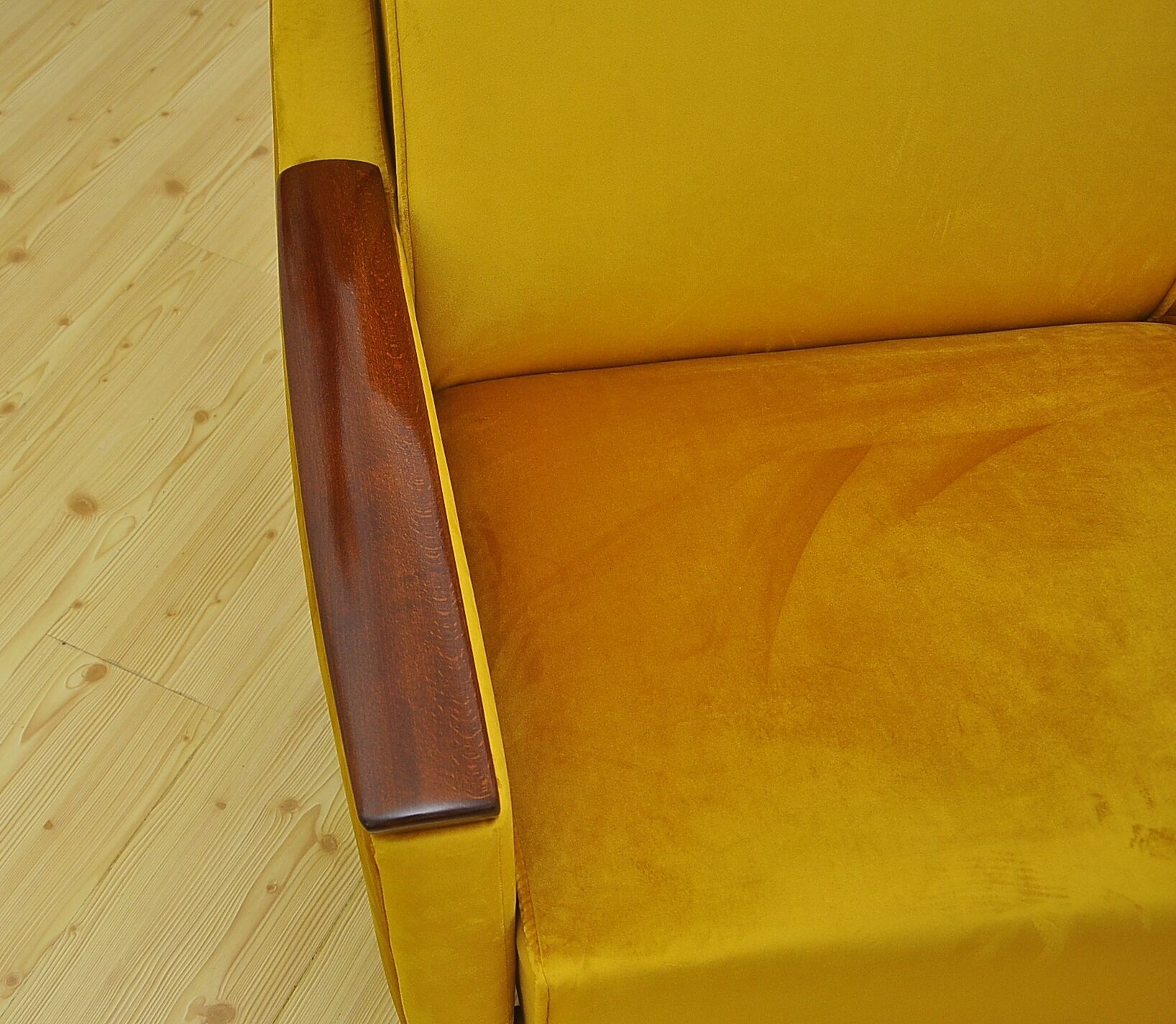 Mid-century velvet sofa daybed, 1960s