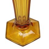 Luxval Vase Amber Américain 1935 Val Saint Lambert Art Deco