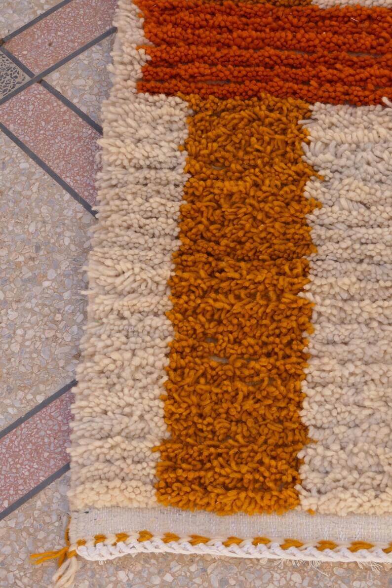 Berber wool hallway rug, 300cm x 90cm