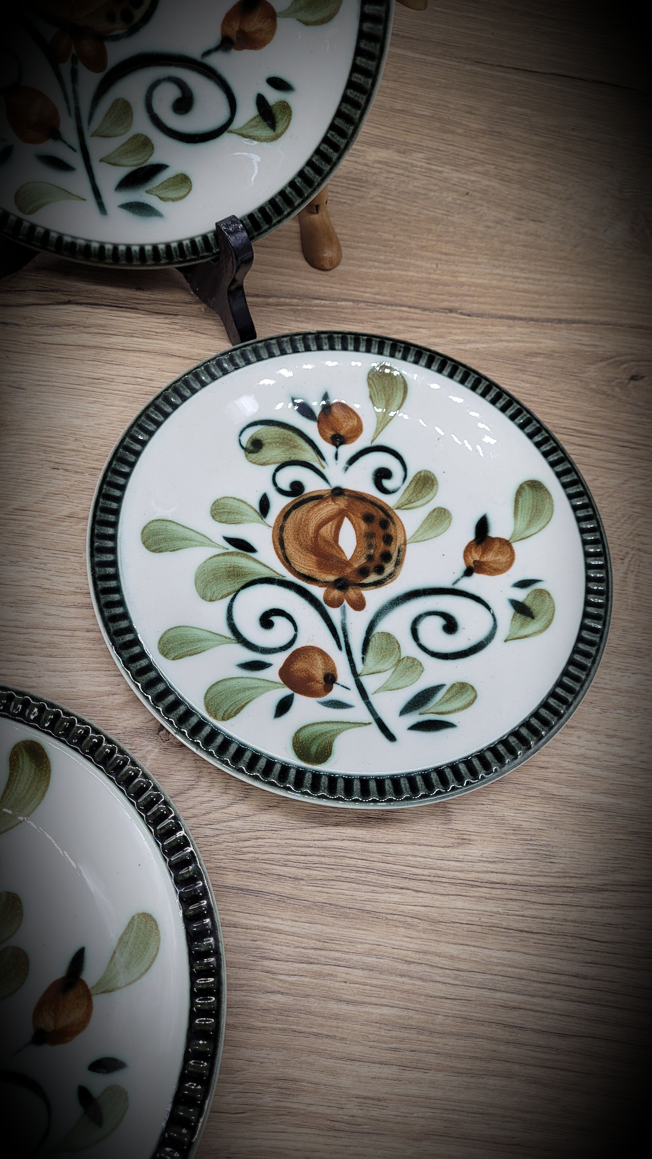 Set 4 plates Boch Argenteuil