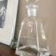 Thick glass carafe bottle 80s