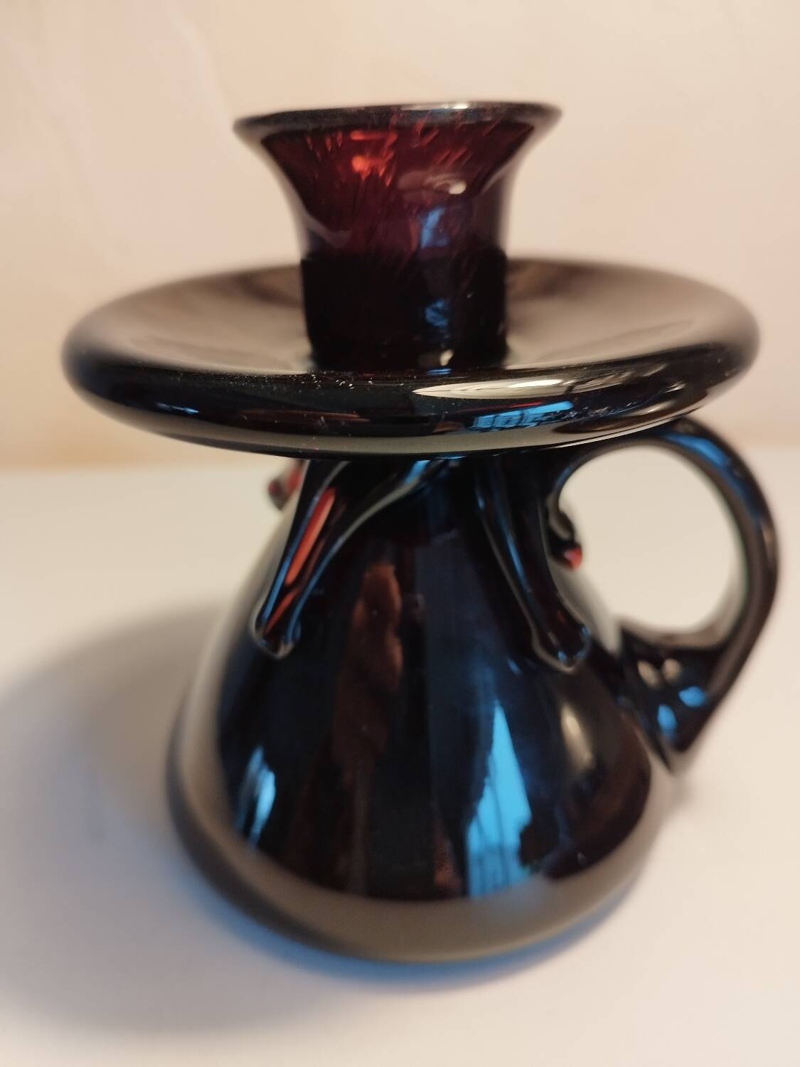 Biot bubble glass candle holder