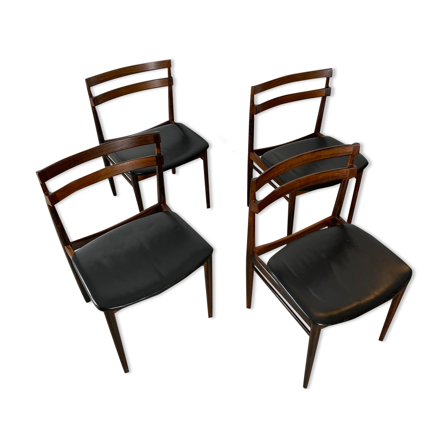 4 chaises par Henry Rosengren pour Brande Denmark 60