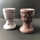 Pair of ceramic egg cups by Jean Austruy