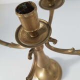 Antique brass candlestick 4 branches