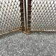 Antique 19th-century fireplace screen, Napoleon III spark guard