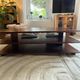 Dark wood coffee table David Lange