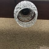 Old molded glass suspension form geometrical 70s decoration #3